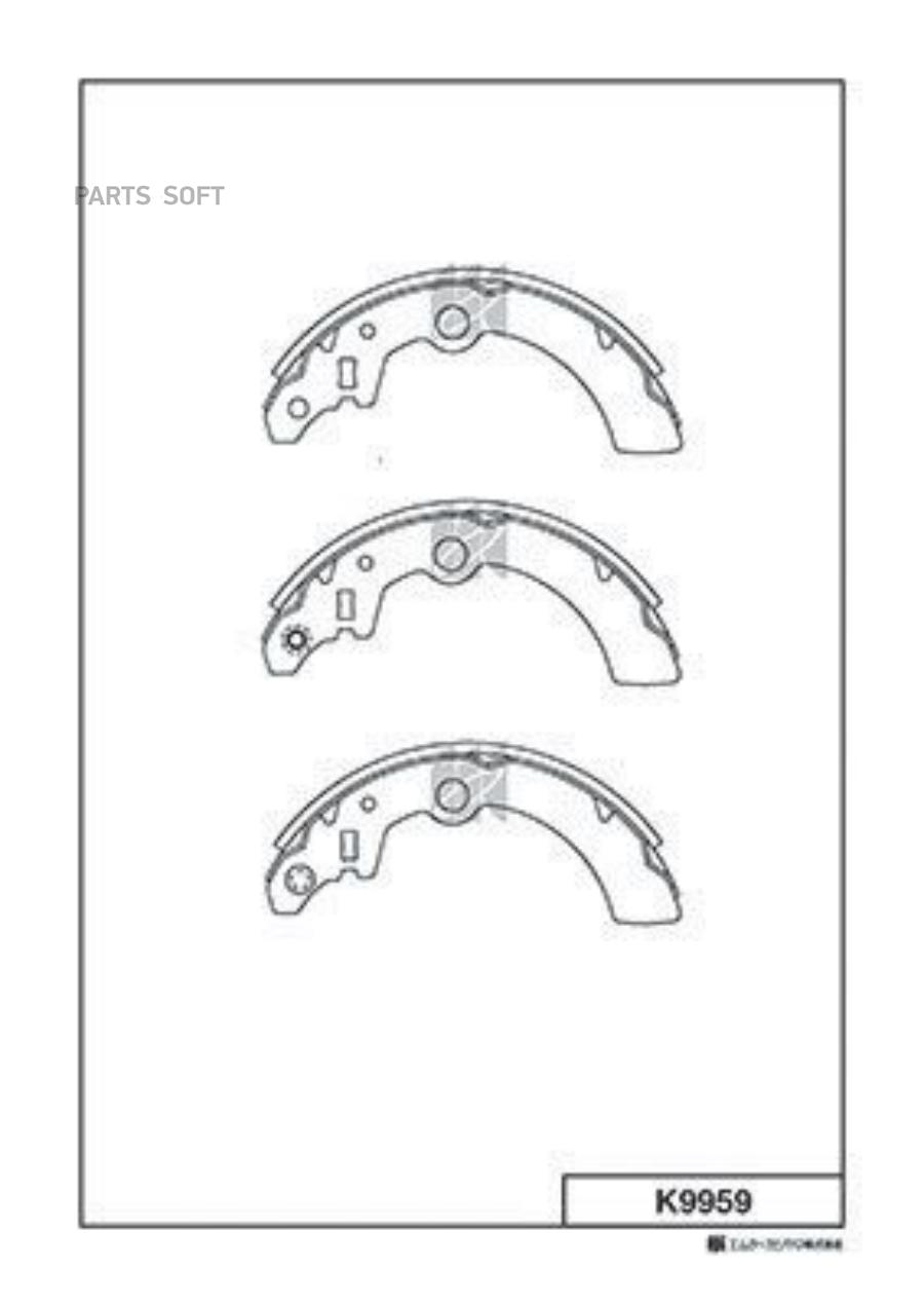 

Тормозные колодки Kashiyama задние барабанные K9959