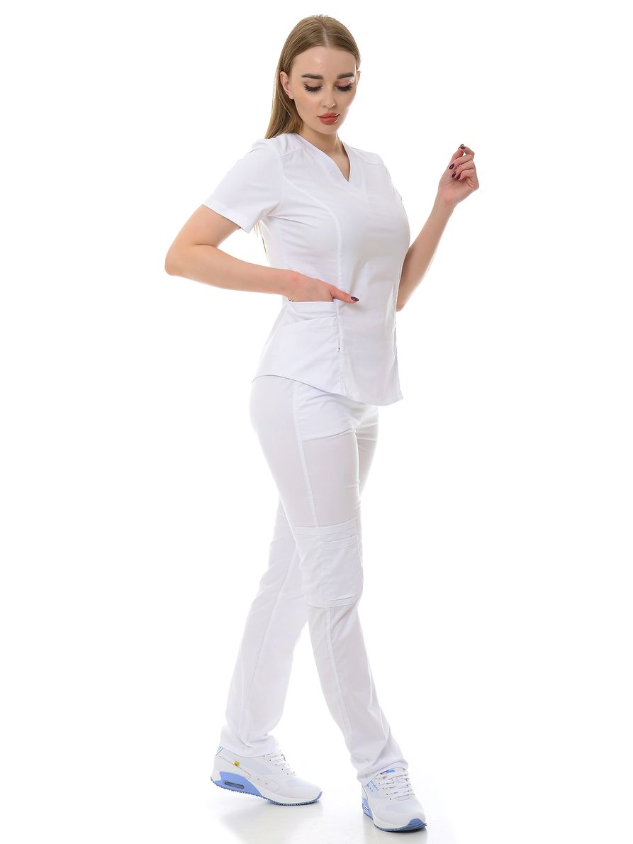 фото Костюм медицинский женский medicalwear вена 103 белый 40 ru