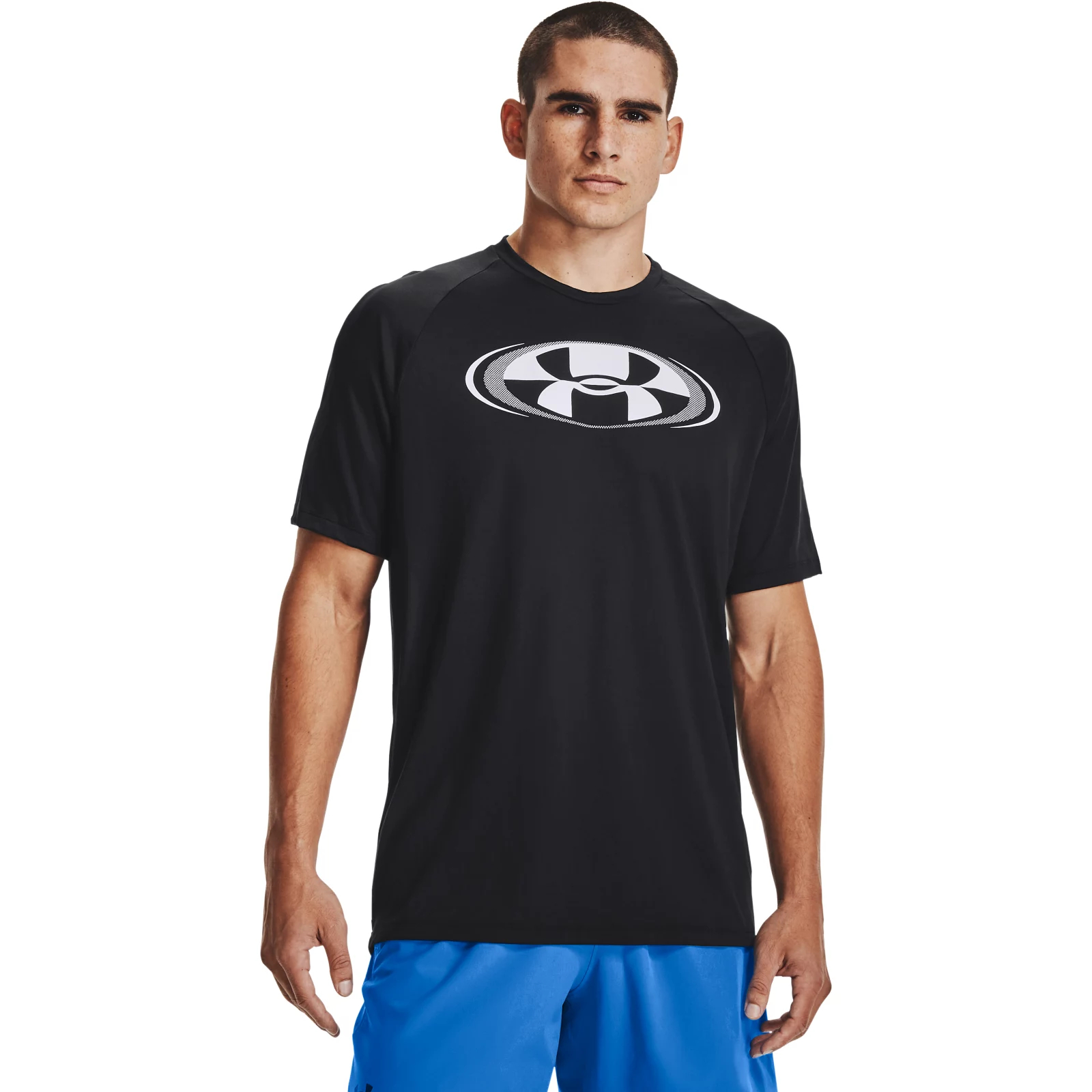 

Футболка мужская Tech 2.0 Circuit SS Tee Under Armour черная M, Tech 2.0 Circuit SS Tee