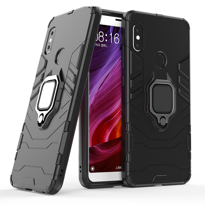 

Противоударный чехол с кольцом Panther Case для Xiaomi Redmi Note 5 / Redmi Note 5 Pro, Черный