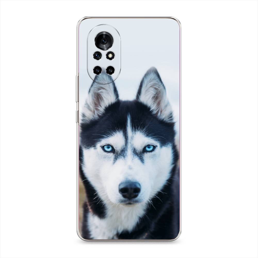 

Чехол на Honor V40 Lite "Хаски 2", Синий;белый, 6105750-1