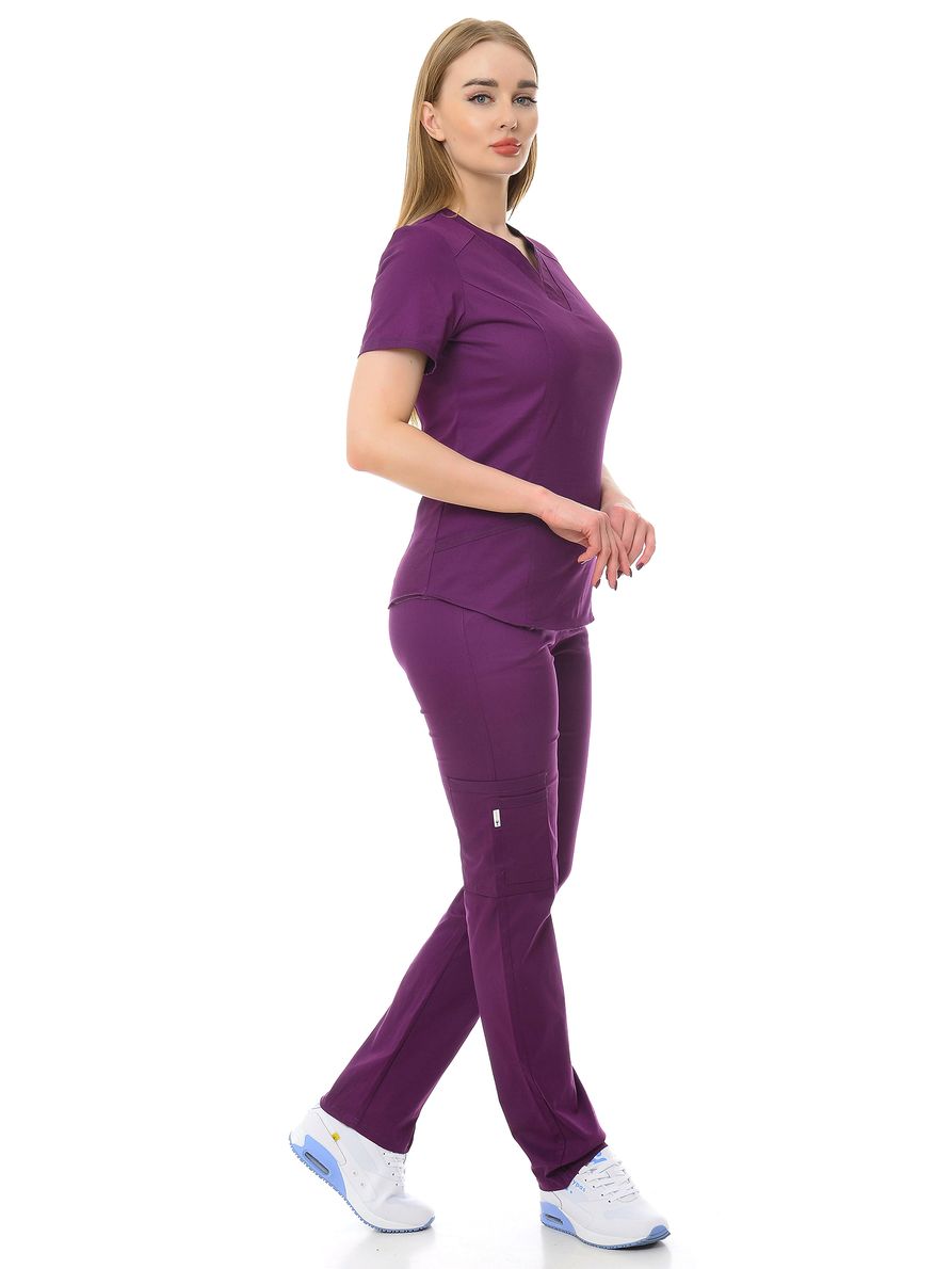

Костюм медицинский женский MedicalWear Вена 103 фиолетовый 42 RU, Вена 103