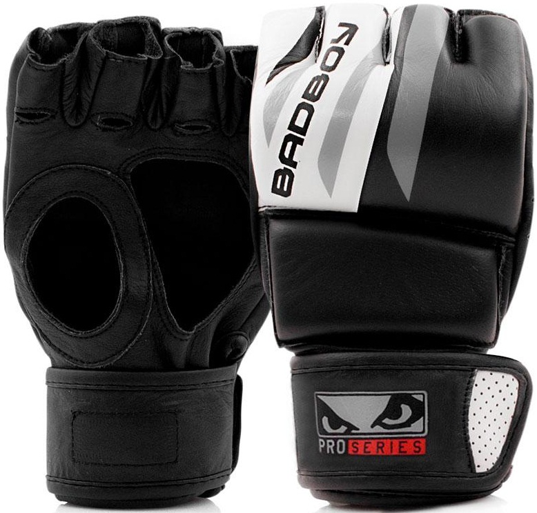 Перчатки для ММА Bad Boy Pro Series Advanced MMA Gloves-Black/White (S/M)