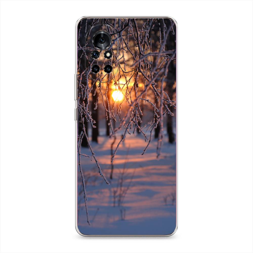 

Чехол на Honor V40 Lite "Зима 7", Оранжевый;розовый;черный, 6105750-2