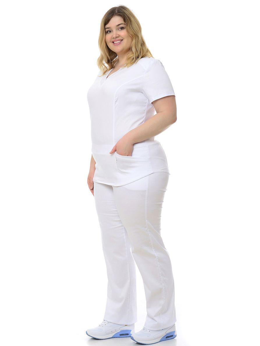 фото Костюм медицинский женский medicalwear вена 103 белый 46 ru