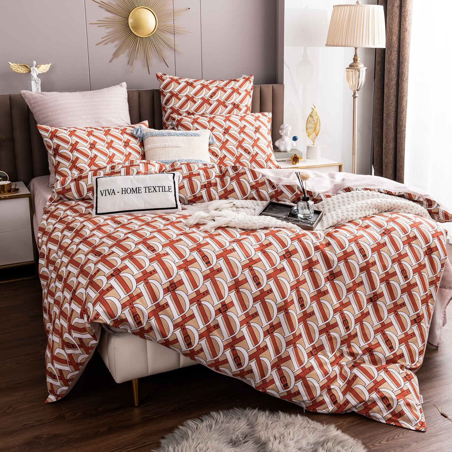 

Комплект постельного белья Ситрейд люкс-сатин A304 2 спальный / 50-70 2 шт, A304