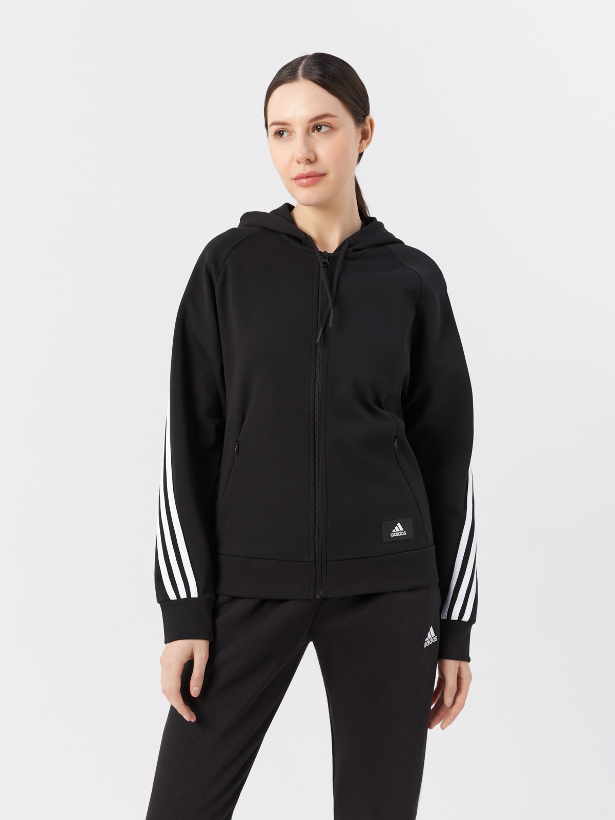 Толстовка женская Adidas H57287 черная 48