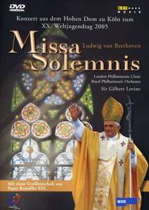 

BEETHOVEN: MISSA SOLEMNIS. Harasimowicz, Groop, Hadley, Selig, Sir Gilbert Levine., 1 DVD