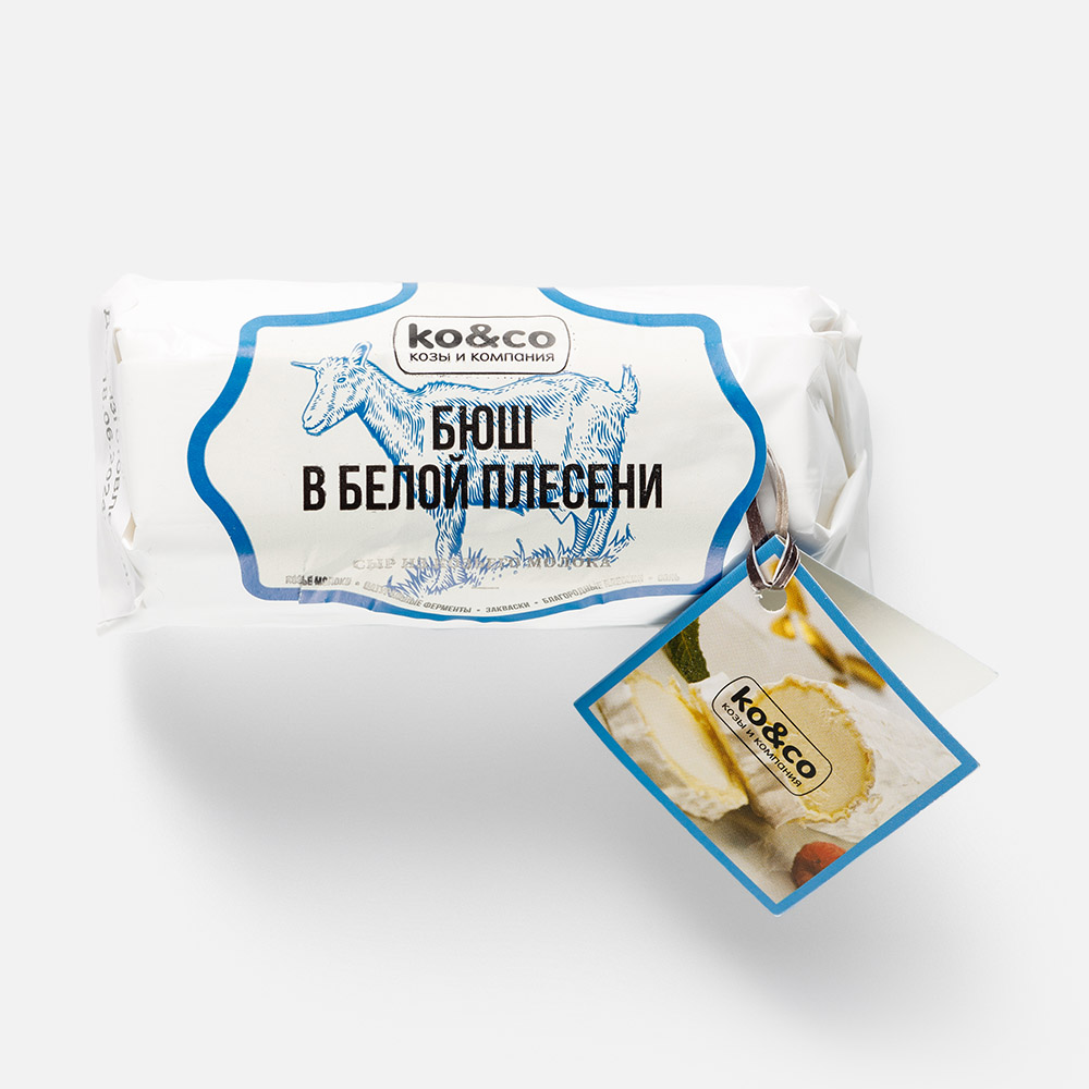 Сыр бюш-де-шевр Ko & Co, мягкий, из козьего молока, с белой плесенью, 45%, 100 г