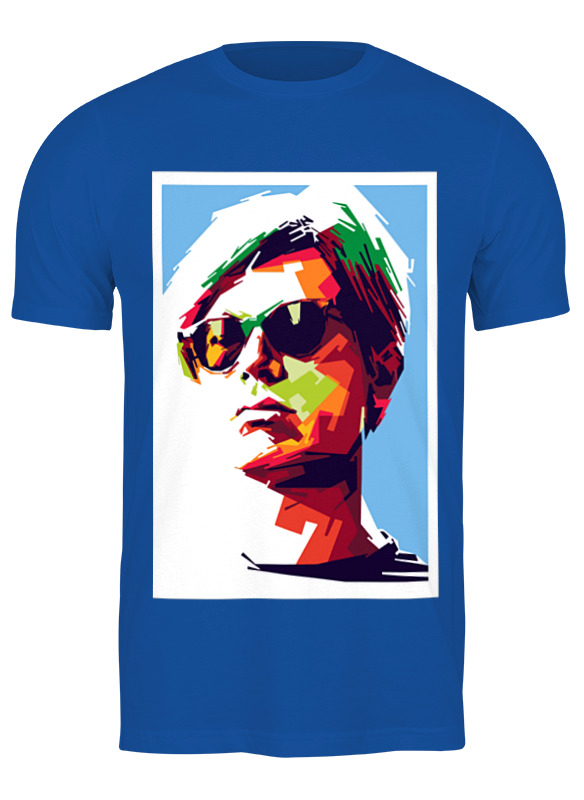 

Футболка мужская Printio Энди уорхол синяя 3XL, Синий, Энди уорхол