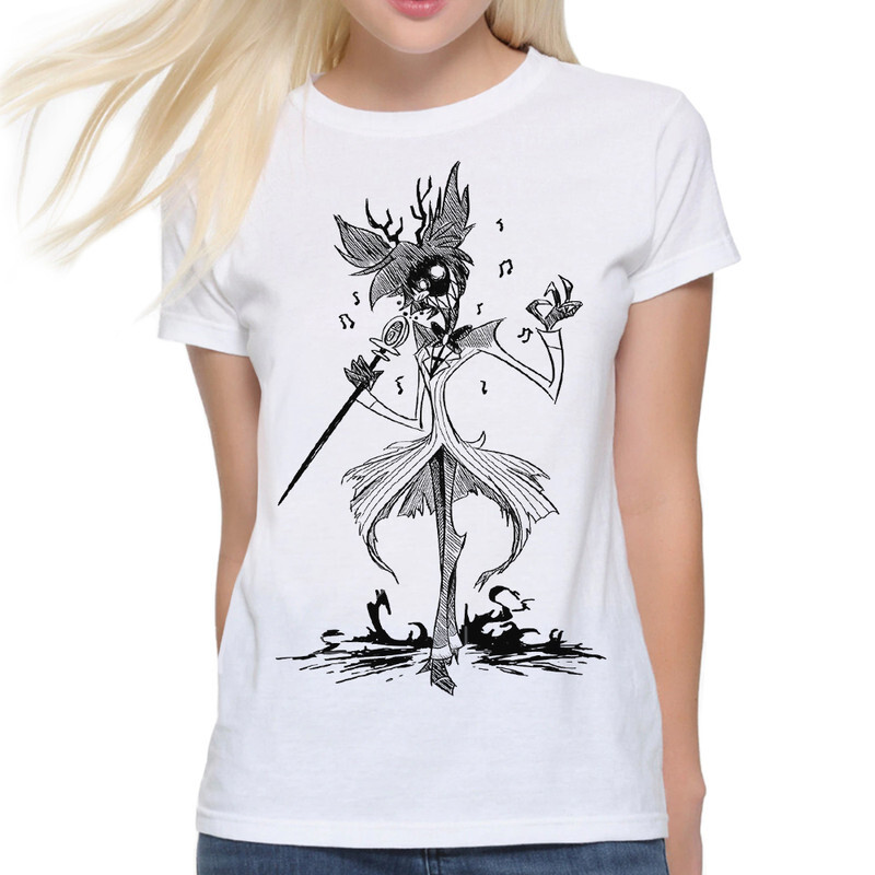 

Футболка женская Dream Shirts Отель Хазбин - Аластор 9899081111 белая L, Отель Хазбин - Аластор 9899081111