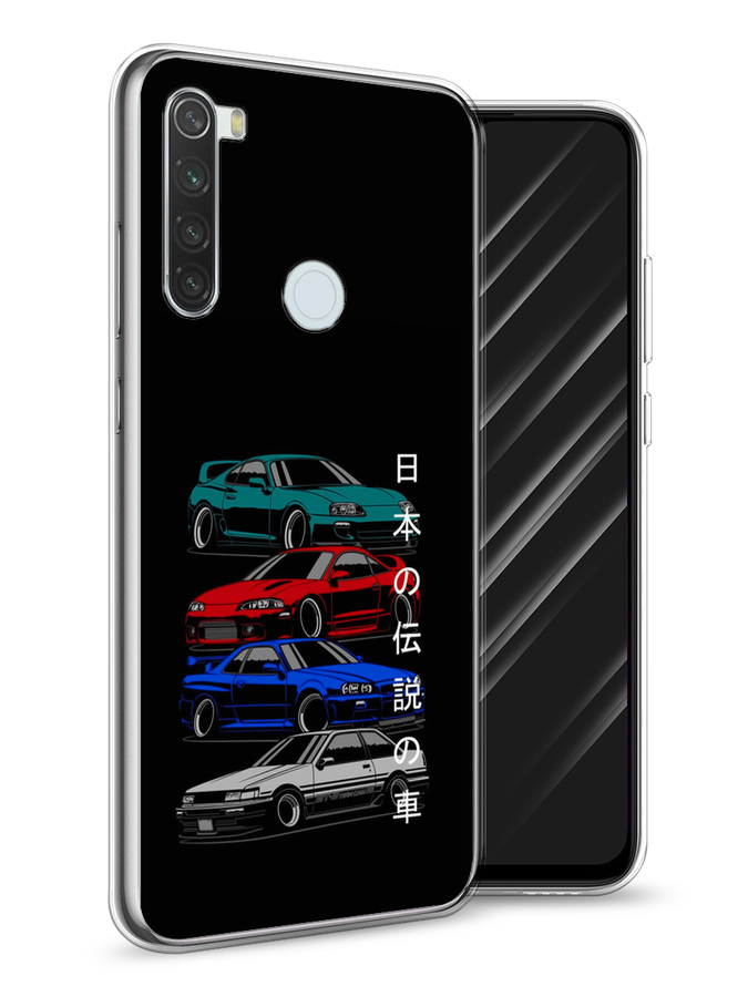 

Чехол Awog на Xiaomi Redmi Note 8T "JDM Legend cars", Разноцветный, 37450-5