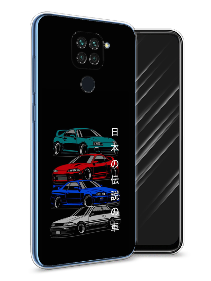 

Чехол Awog на Xiaomi Redmi Note 9 "JDM Legend cars", Разноцветный, 38150-5