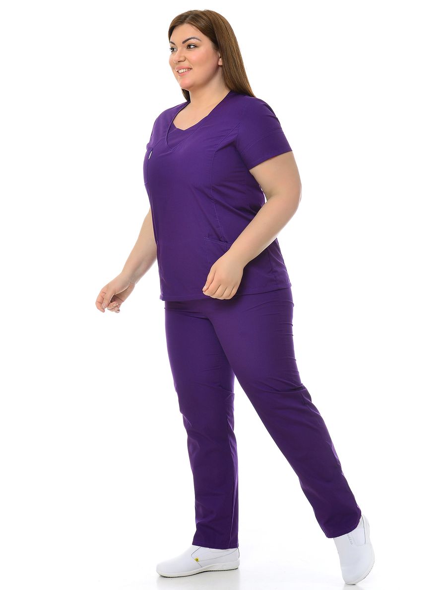 фото Костюм медицинский женский medicalwear олеся 104 фиолетовый 58 ru