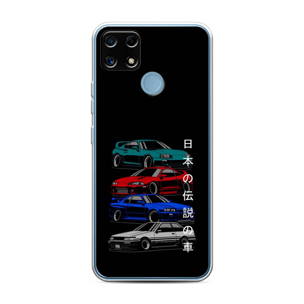 

Чехол Awog на Realme C25 "JDM Legend cars", Разноцветный, 256950-5