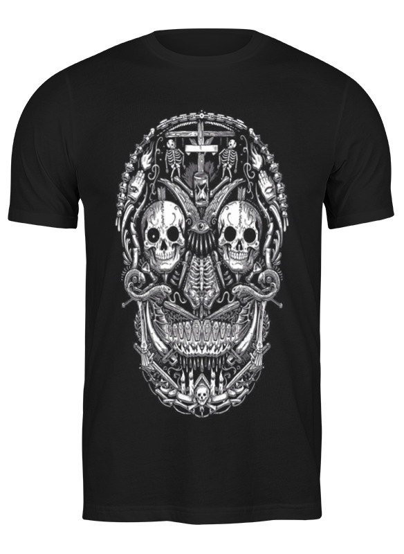 

Футболка мужская Printio Skull art черная M, Черный, Skull art