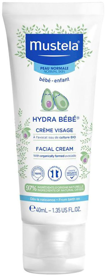 Крем детский Mustela Hydra Bebe для лица увлажняющий 40мл