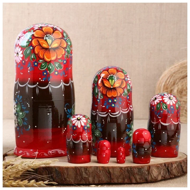 

Матрёшка «Букет», 7 кукольная, 7813770