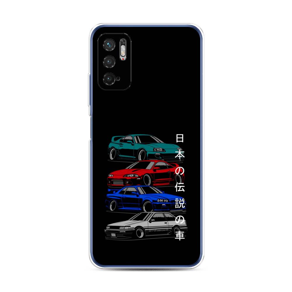 фото Чехол awog "jdm legend cars" для xiaomi redmi note 10 5g