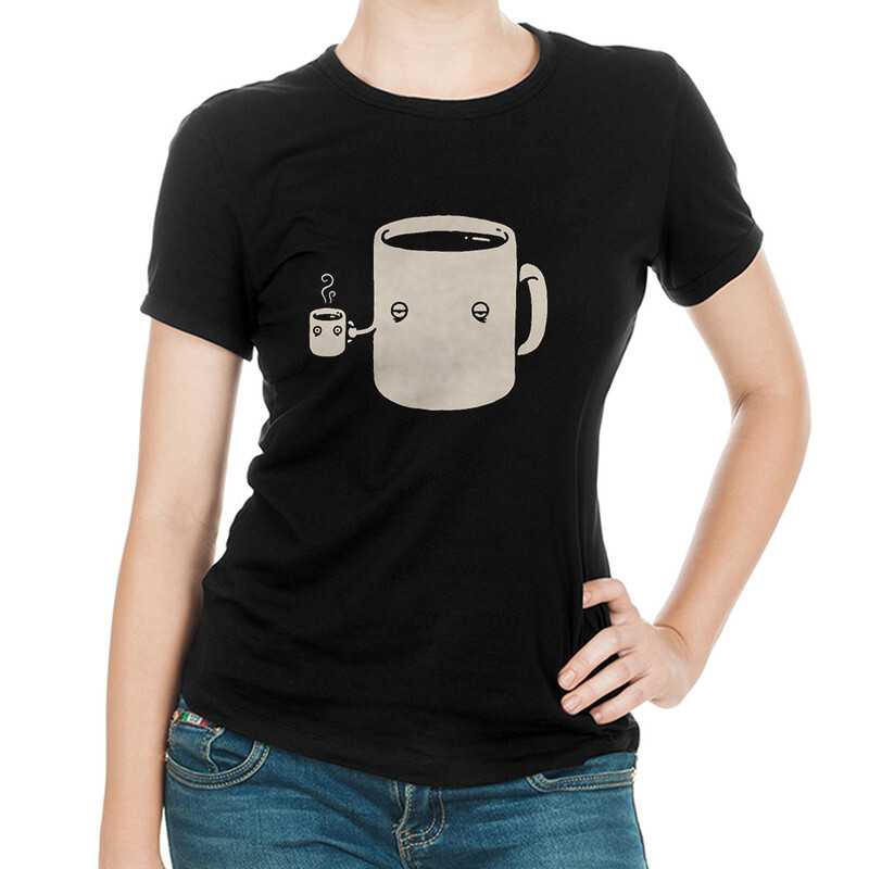фото Футболка женская dream shirts чашка кофе 9899086111 черная 3xl