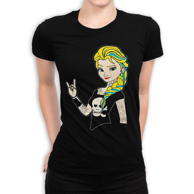 

Футболка женская Dream Shirts Рок Эльза - Холодное сердце 10003681 черная M, Рок Эльза - Холодное сердце 10003681