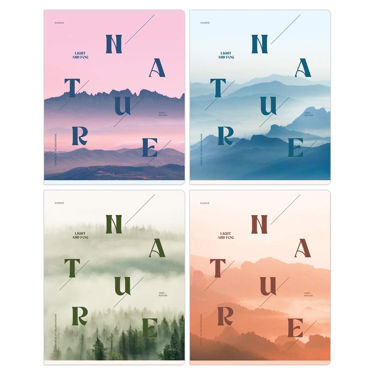 

Тетрадь BG "Foggy dawn" 341002, 48 листов, А5 клетка, скрепки, 8 шт., 341002