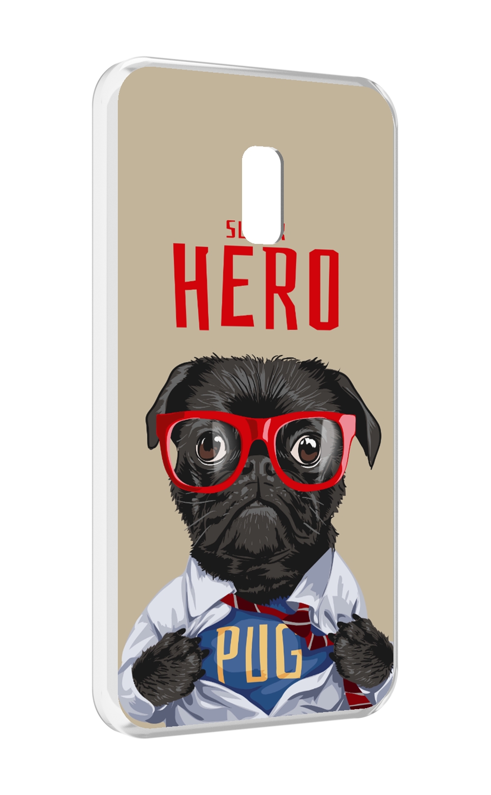 

Чехол MyPads Герой-PUG для Meizu 15, Прозрачный, Tocco