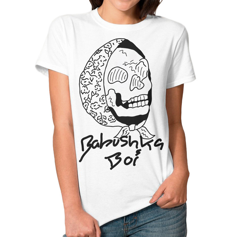 

Футболка женская Dream Shirts ASAP Rocky Babushka Boi 9899089111 белая 3XL, ASAP Rocky Babushka Boi 9899089111