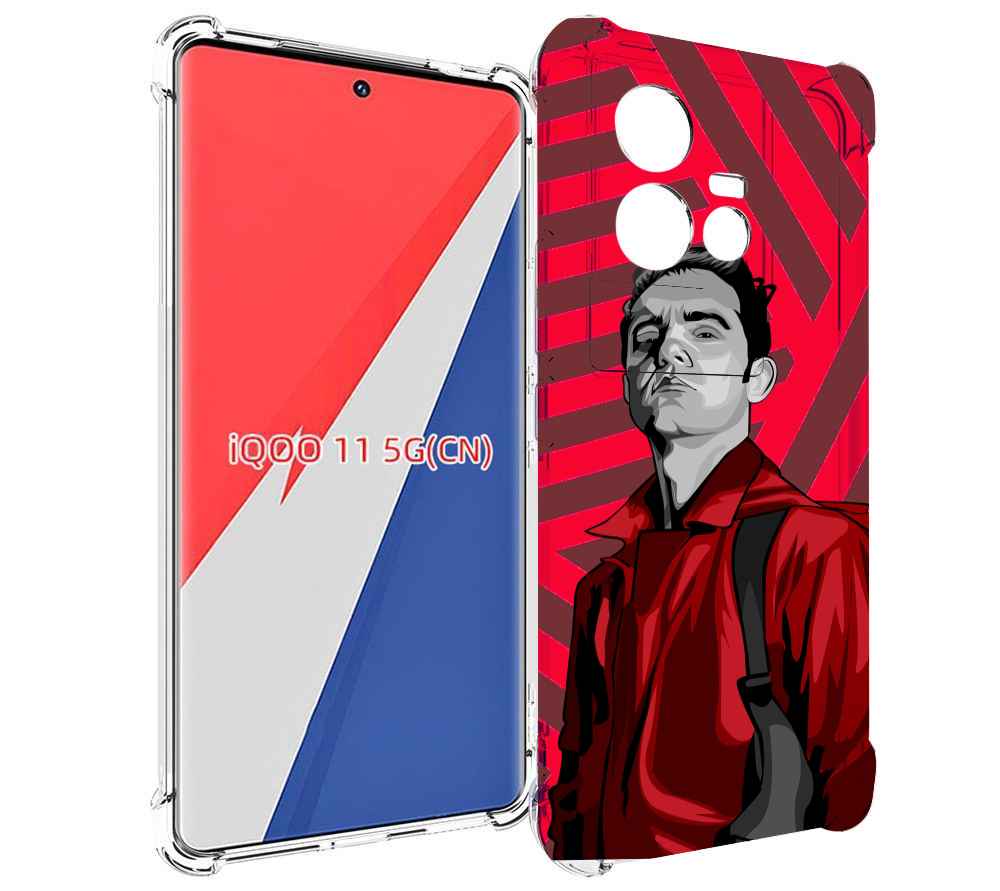 

Чехол MyPads Берлин-бумажный-дом для Vivo iQOO 11, Прозрачный, Tocco