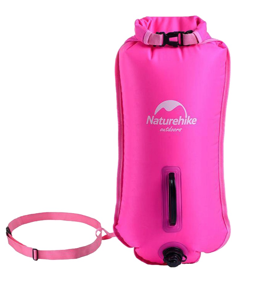 Гермомешок - надувной буй Naturehike 28L NH17S001-G (Rose Red)