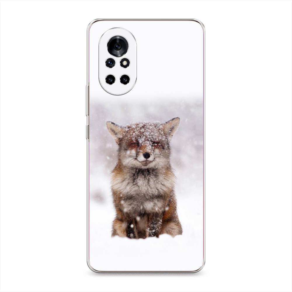 

Чехол на Honor V40 Lite "Зимняя лиса", Белый;серый;коричневый, 6105750-1