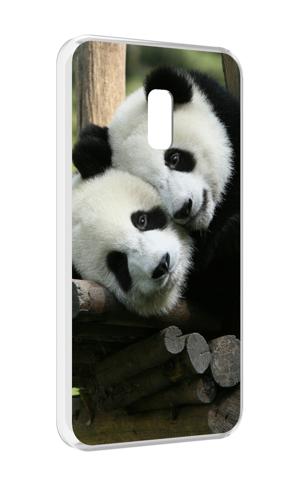 

Чехол MyPads Две-панды для Meizu 15, Прозрачный, Tocco