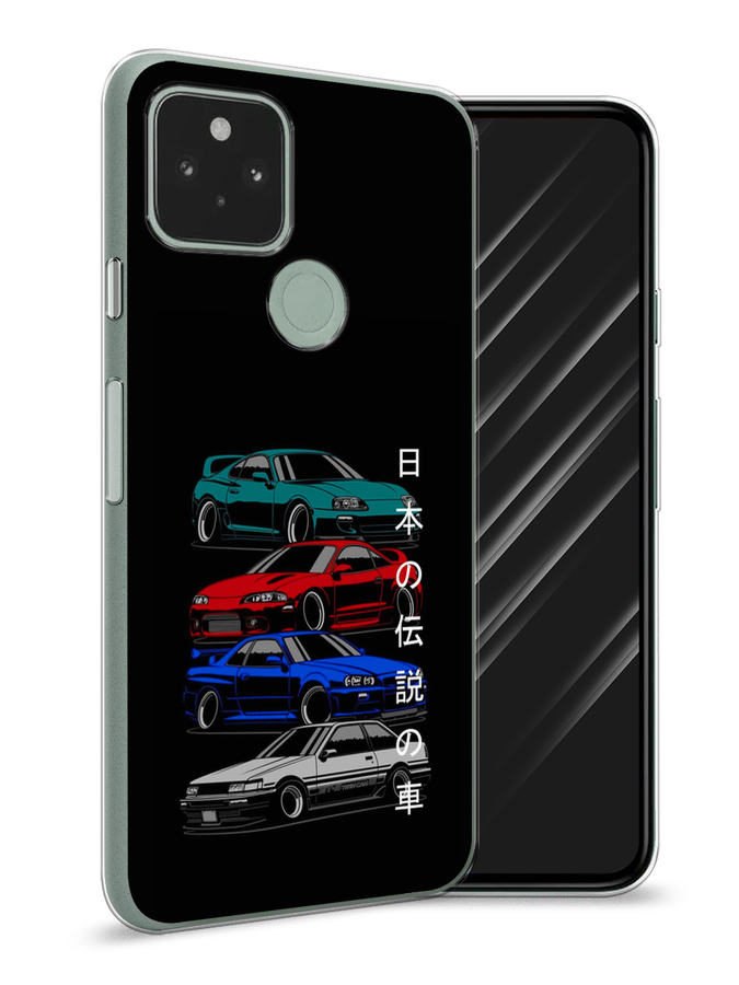 

Чехол Awog на Google Pixel 5A "JDM Legend cars", Разноцветный, 271050-5