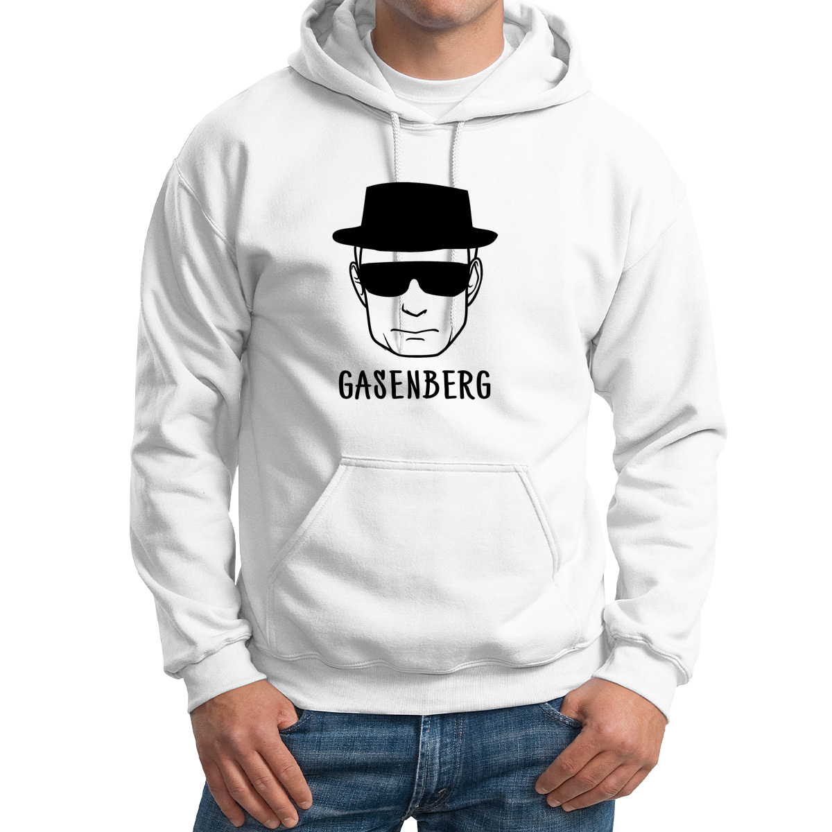

Худи унисекс CoolPodarok Путин GASENBERG белое 64 RU, 4M043370
