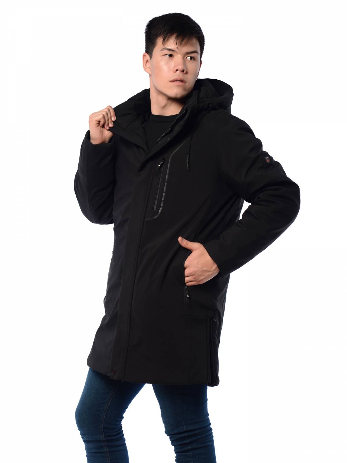 Зимняя куртка мужская Indaco 3794 черная 56 RU