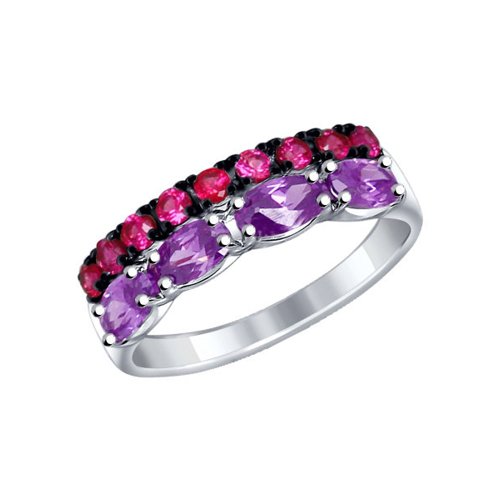 

Кольцо из серебра с корундом р. 17.5 SOKOLOV 94012087, 94012087