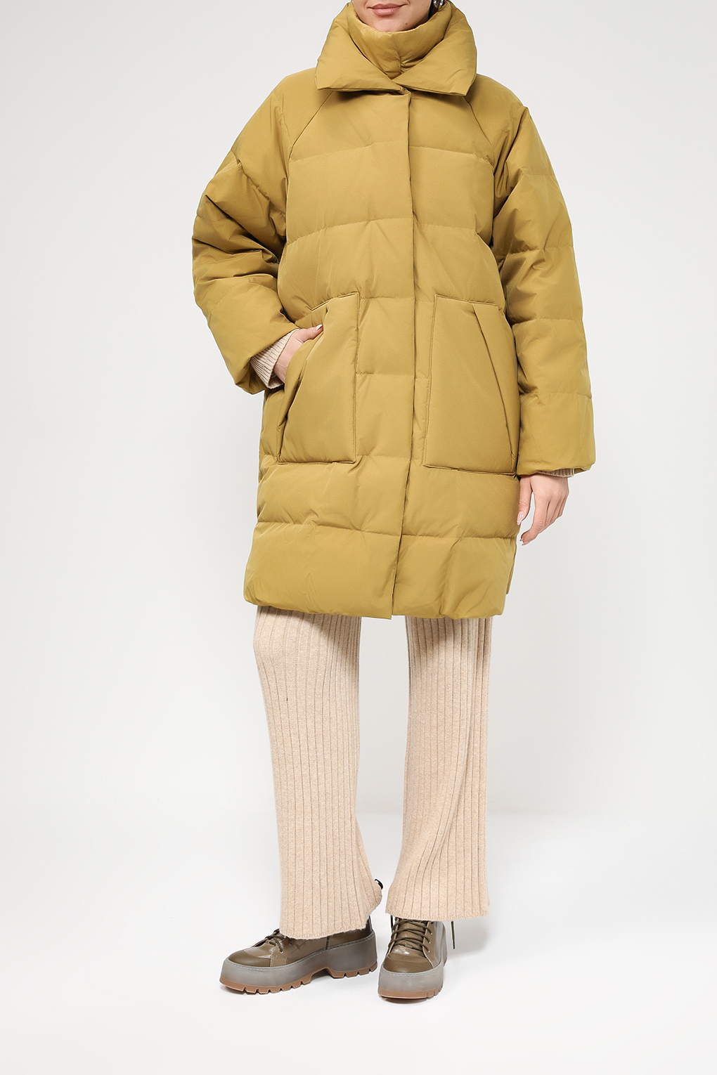 

Пальто женское Esprit Casual 093EE1G315 желтое XL, Желтый, 093EE1G315
