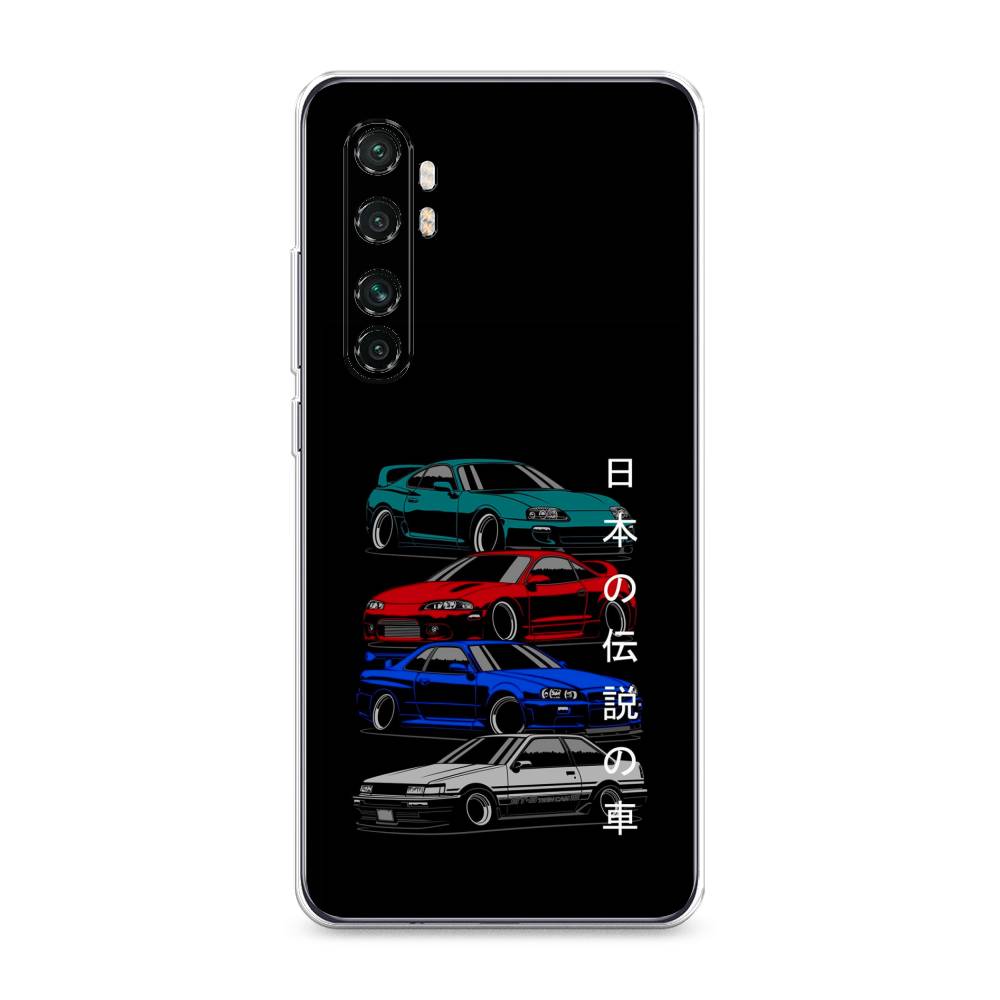 

Чехол Awog на Xiaomi Mi Note 10 lite "JDM Legend cars", Разноцветный, 38450-5