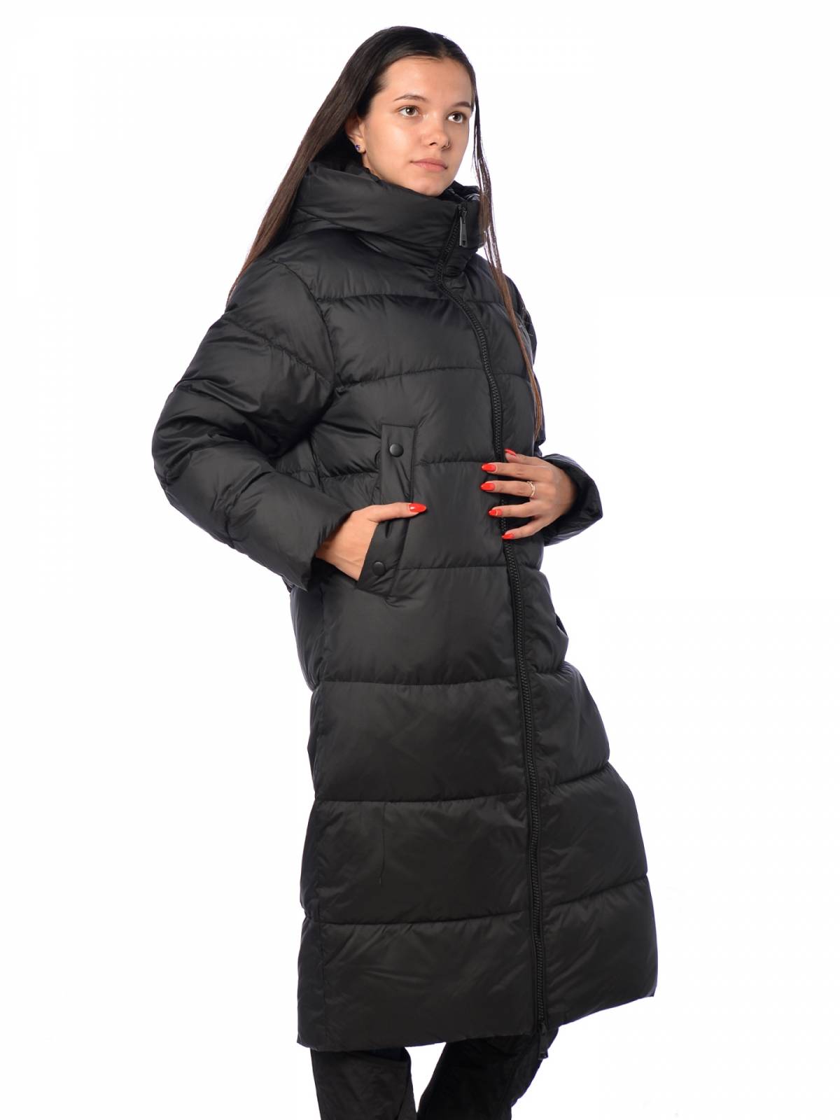 Пальто женское EVACANA 3927 черное 48 RU