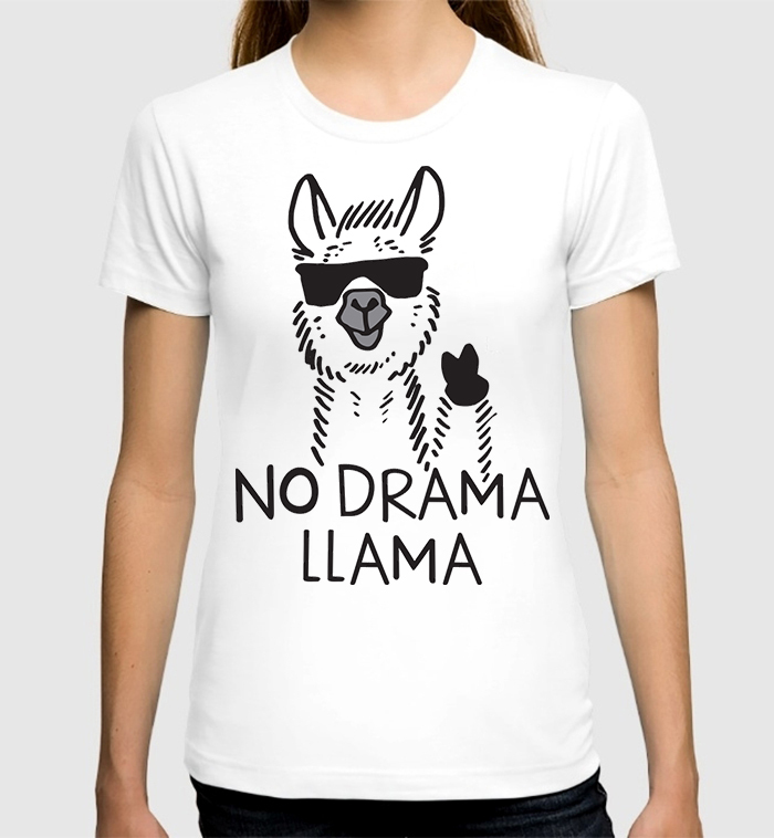 фото Футболка женская dream shirts no drama llama 10003781 белая l