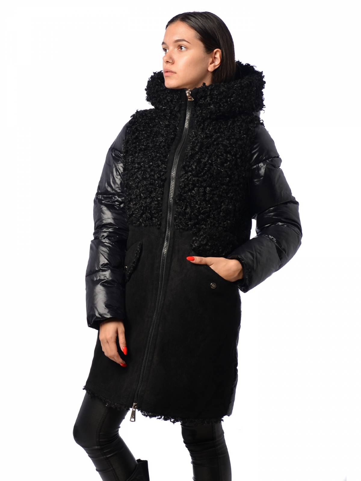 Куртка женская EVACANA 3971 черная 48 RU