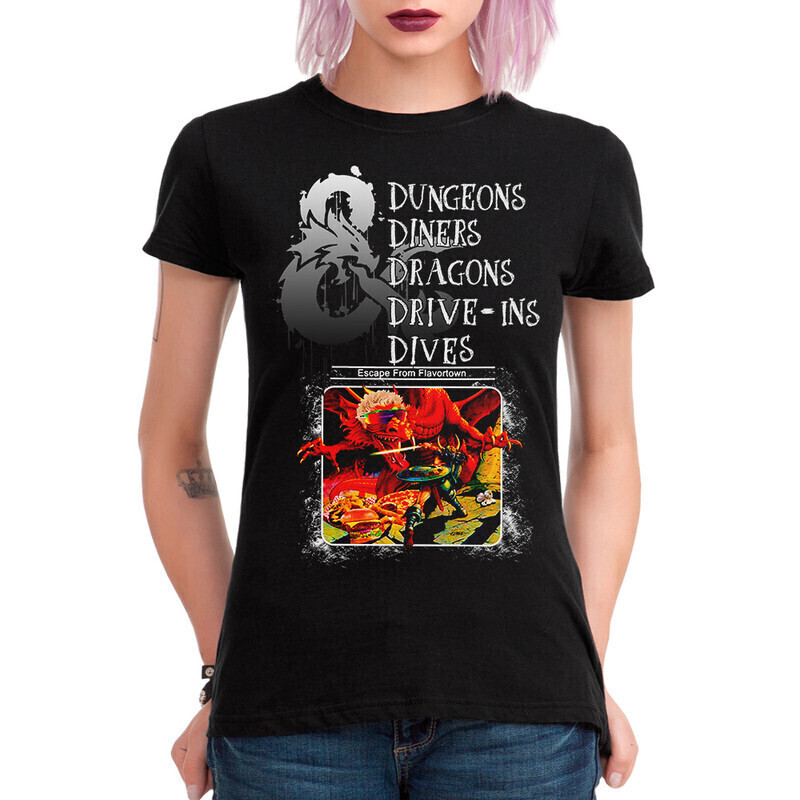 фото Футболка женская dream shirts подземелья и драконы - dungeons and dragons черная 3xl