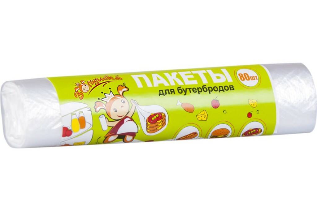 

Пакеты для бутербродов "Золушка" /18х28 см/ 80 шт , в рулоне
