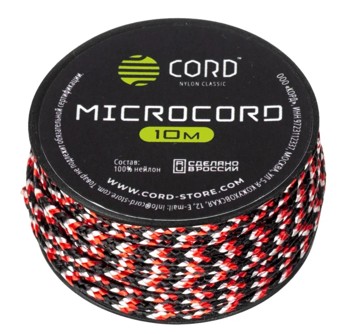 

Микрокорд CORD катушка 10м (dracula), Красный;черный;белый, УТ-00071576