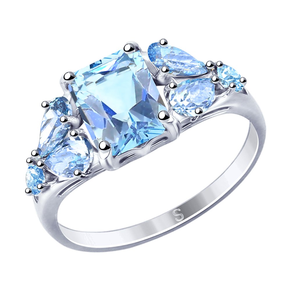 

Кольцо из серебра р. 18 SOKOLOV 94012760, фианит, 94012760