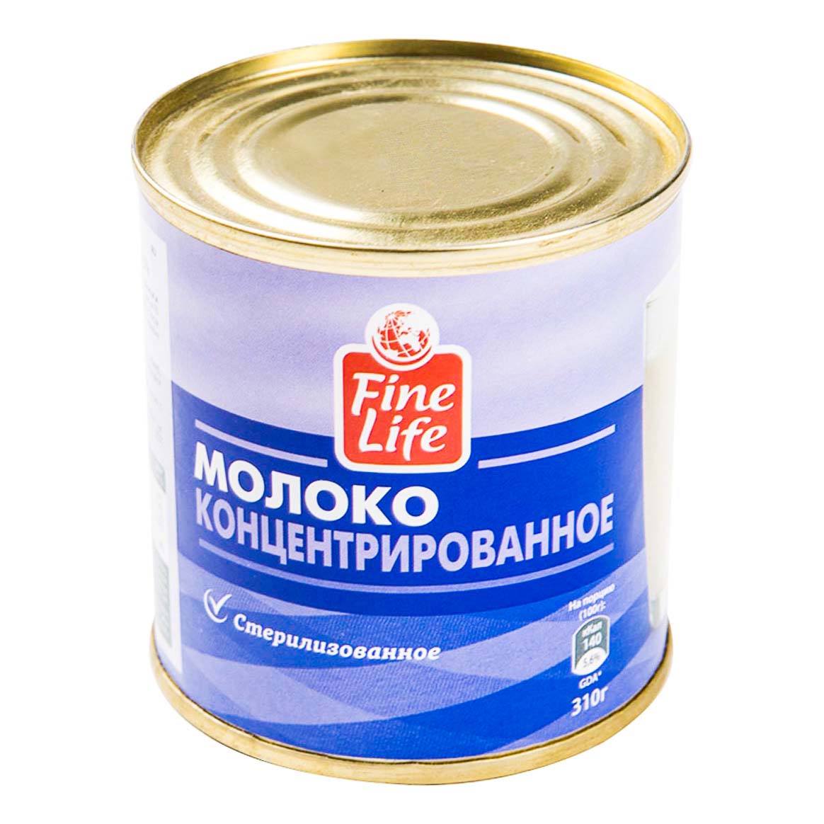 

Концентрированное молоко Fine Life стерилизованное 8,5 % 310 г бзмж