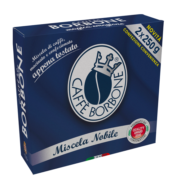 

Молотый кофе Caffe Borbone Macinato Miscela Nobile 2х250гр, 75