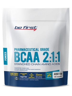 Be First Classic Powder 211 Дойпак BCAA 450 г апельсин 1639₽