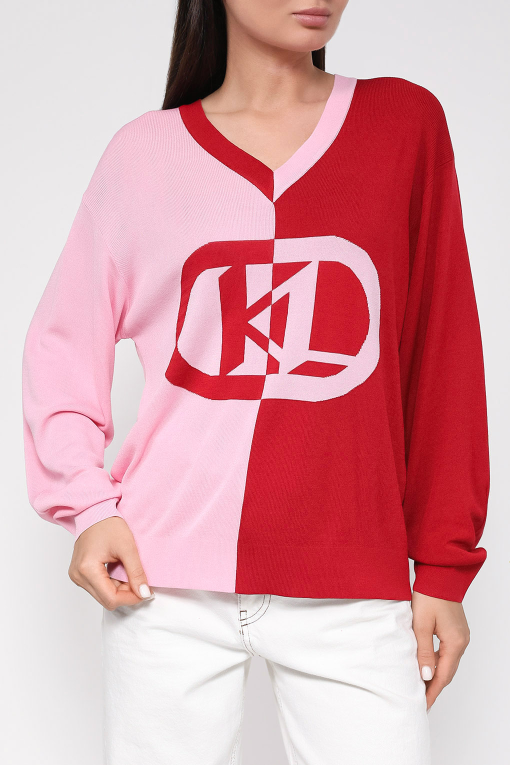 

Пуловер женский Karl Lagerfeld 235W2005 красный M, 235W2005