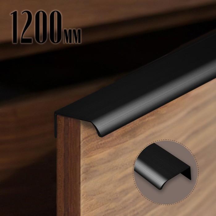 

Ручка торцевая CAPPIO, L=1200 мм, м/о 1160 мм, цвет черный